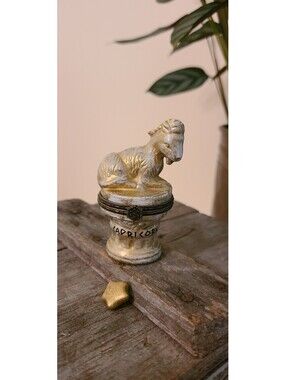 Capricorn Zodiac Trinket Box